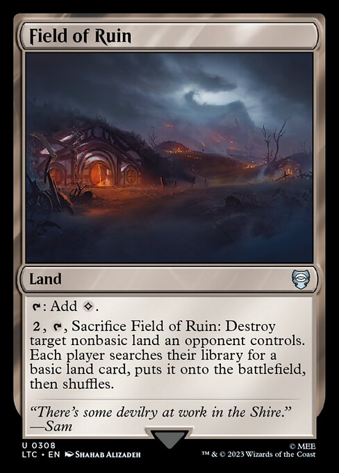 Tales of Middle-earth Commander - 308 - Field of Ruin - Uncommon