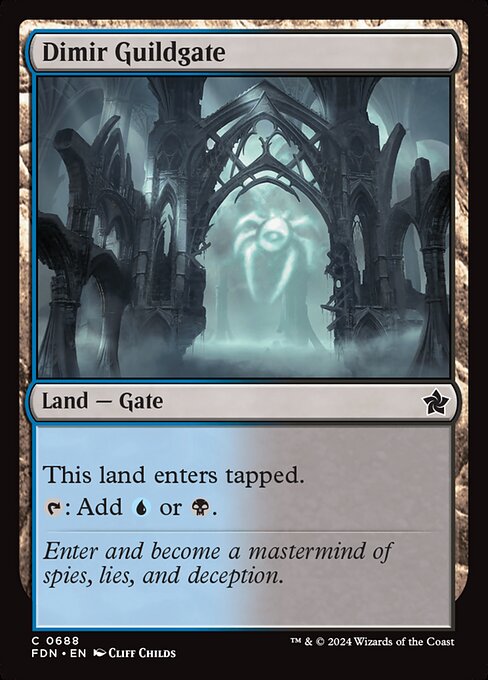 Foundations - 688 - Dimir Guildgate - Common