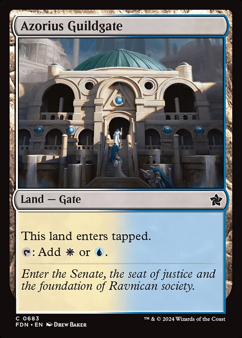 Foundations - 683 - Azorius Guildgate - Common