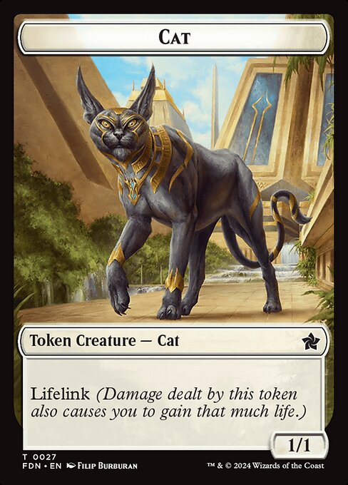 Foundations Tokens - 27 // 31 - Cat // Phyrexian Goblin - Common