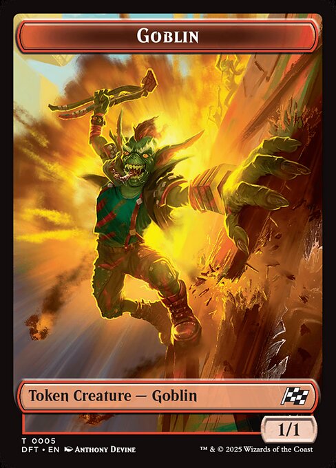 Aetherdrift Tokens - 5 // 10 - Goblin // Thopter - Common