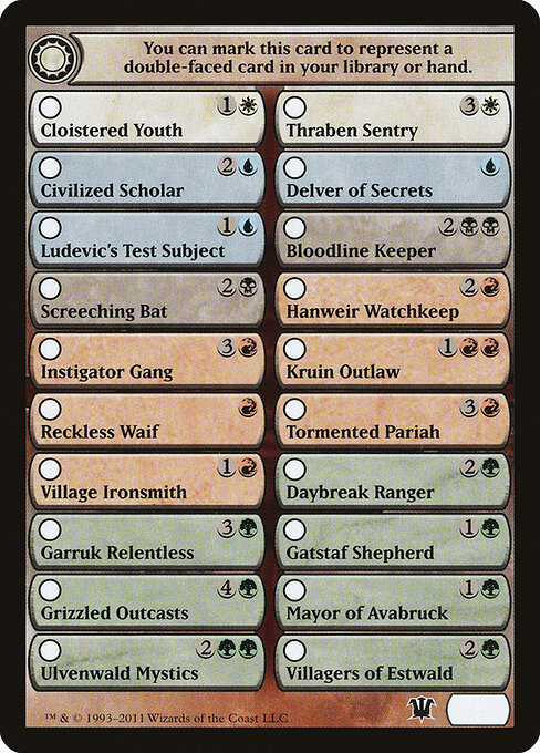 Innistrad Tokens - 13 - Innistrad Checklist - Common