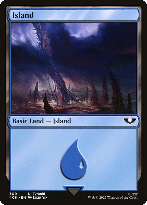 Warhammer 40,000 Commander - 309 - Island - Common