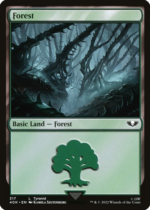 Warhammer 40,000 Commander - 317 - Forest - Common