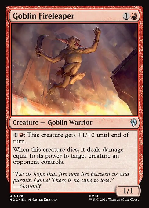 The Hobbit Eternal - 195 - Goblin Fireleaper - Uncommon