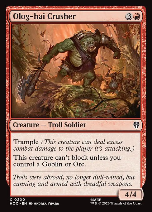 The Hobbit Eternal - 200 - Olog-hai Crusher - Common