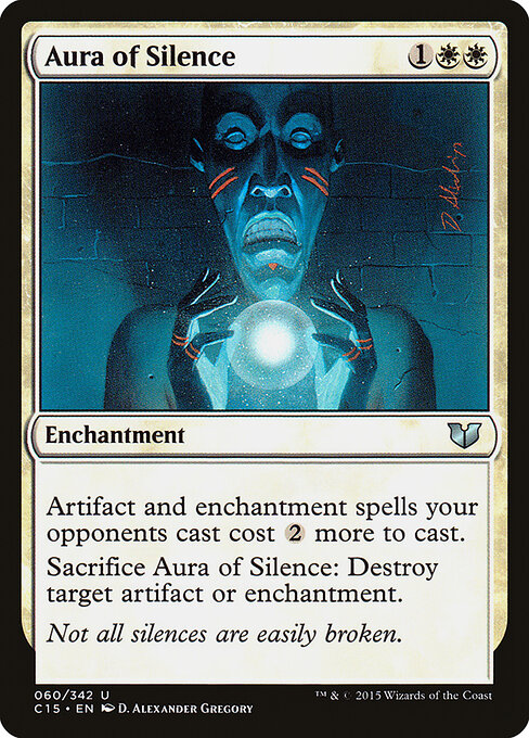 Commander 2015 - 60 - Aura of Silence - Uncommon