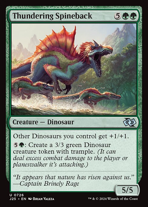 Foundations Jumpstart - 726 - Thundering Spineback - Uncommon
