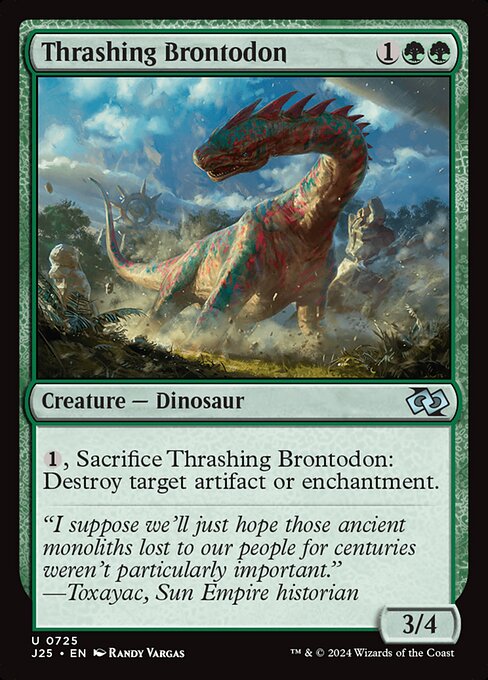 Foundations Jumpstart - 725 - Thrashing Brontodon - Uncommon