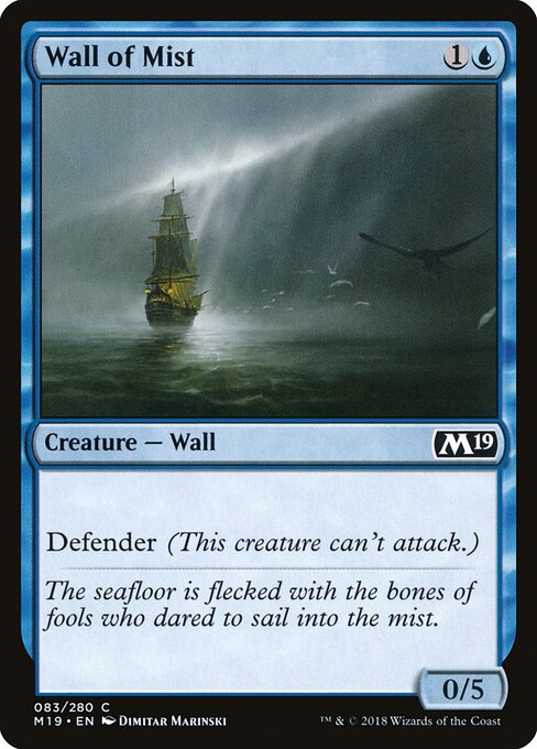 Core Set 2019 - 83 - Wall of Mist - Common