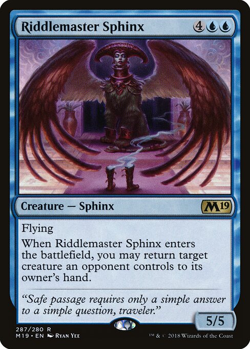 Core Set 2019 - 287 - Riddlemaster Sphinx - Rare