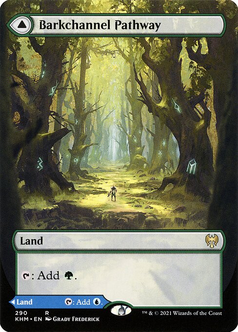 Kaldheim - 290 - Barkchannel Pathway // Tidechannel Pathway - Rare