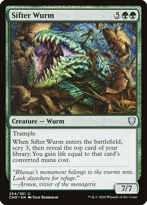 Commander Legends - 254 - Sifter Wurm - Uncommon