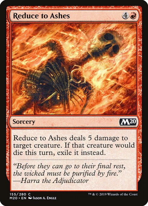 Core Set 2020 - 155 - Reduce to Ashes - Common