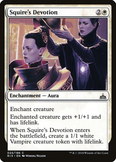 Rivals of Ixalan - 25 - Squire's Devotion - Common