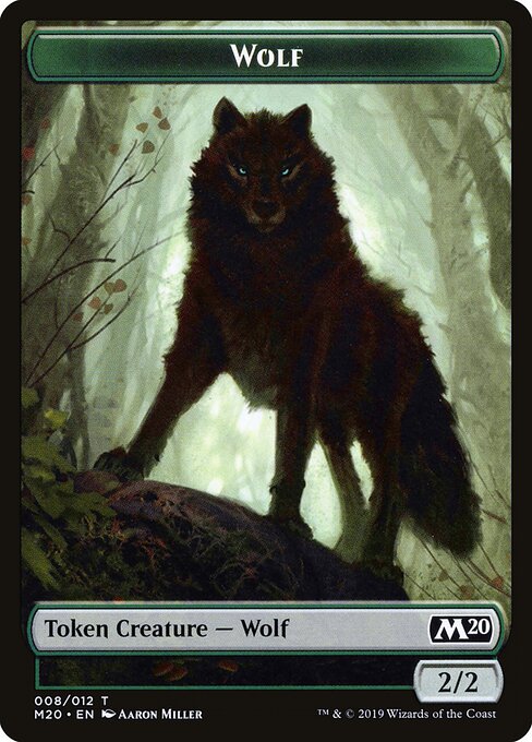 Core Set 2020 Tokens - 8 - Wolf - Common