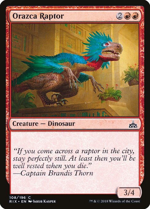 Rivals of Ixalan - 108 - Orazca Raptor - Common