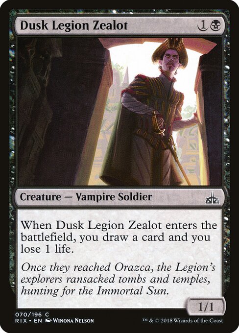 Rivals of Ixalan - 70 - Dusk Legion Zealot - Common