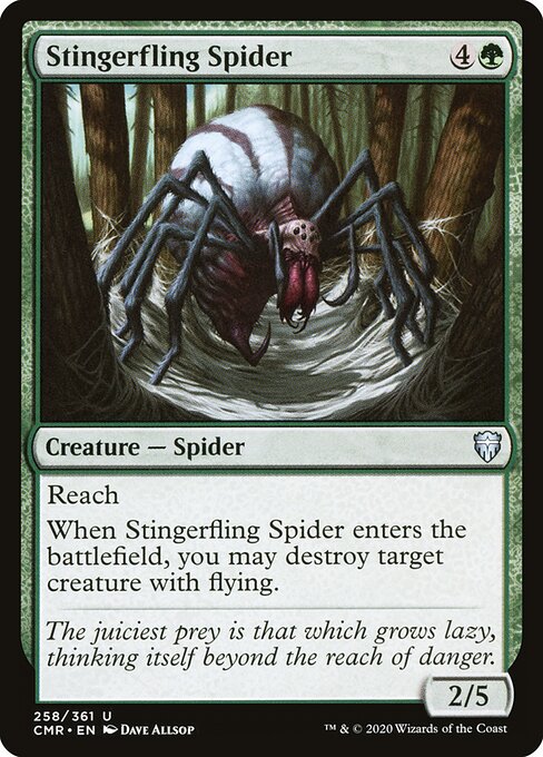 Commander Legends - 258 - Stingerfling Spider - Uncommon