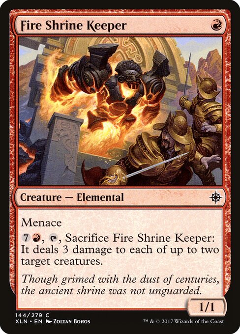Ixalan - 144 - Fire Shrine Keeper - Common