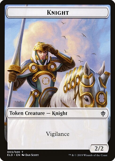 Throne of Eldraine Tokens - 3 - Knight - Common