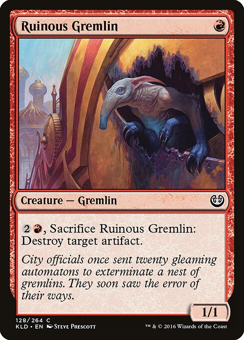 Kaladesh - 128 - Ruinous Gremlin - Common