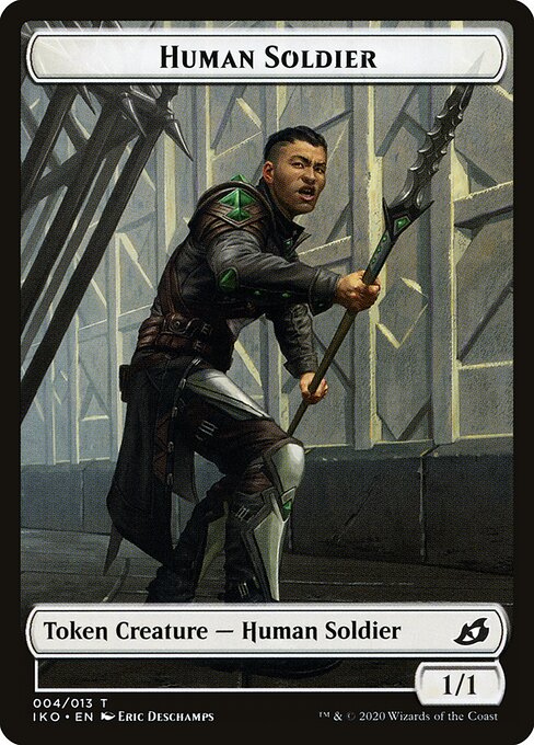 Ikoria: Lair of Behemoths Tokens - 4 - Human Soldier - Common