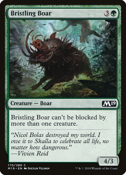 Core Set 2019 - 170 - Bristling Boar - Common