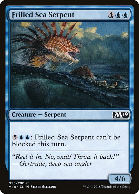 Core Set 2019 - 56 - Frilled Sea Serpent - Common