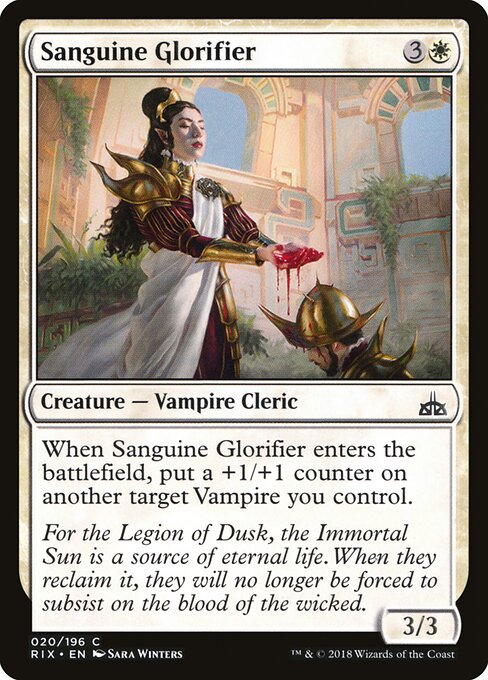 Rivals of Ixalan - 20 - Sanguine Glorifier - Common