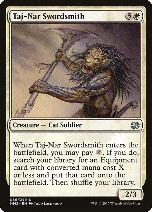 Modern Masters 2015 - 36 - Taj-Nar Swordsmith - Uncommon