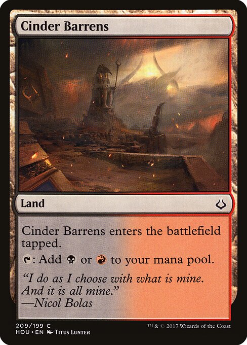 Hour of Devastation - 209 - Cinder Barrens - Common