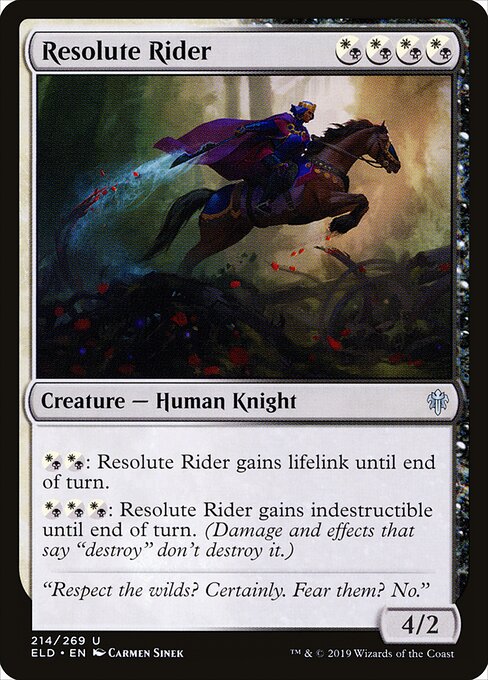 Throne of Eldraine - 214 - Resolute Rider - Uncommon