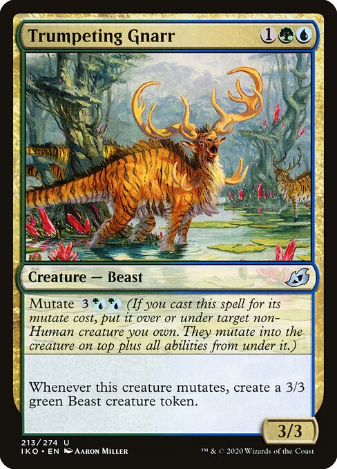 Ikoria: Lair of Behemoths - 213 - Trumpeting Gnarr - Uncommon