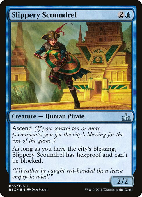 Rivals of Ixalan - 55 - Slippery Scoundrel - Uncommon