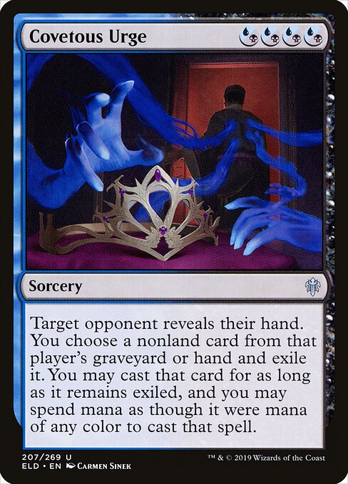Throne of Eldraine - 207 - Covetous Urge - Uncommon