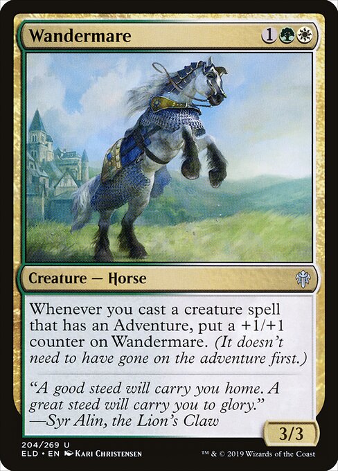 Throne of Eldraine - 204 - Wandermare - Uncommon