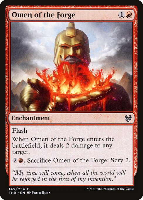 Theros Beyond Death - 145 - Omen of the Forge - Common