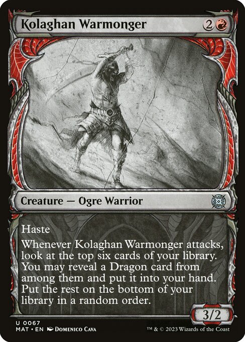 March of the Machine: The Aftermath - 67 - Kolaghan Warmonger - Uncommon