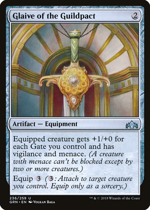 Guilds of Ravnica - 236 - Glaive of the Guildpact - Uncommon