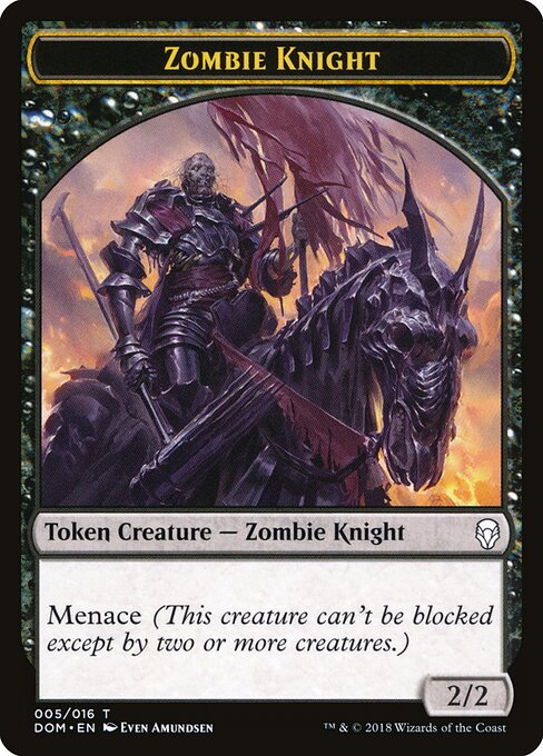 Dominaria Tokens - 5 - Zombie Knight - Common