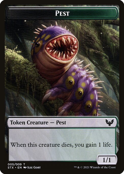Strixhaven: School of Mages Tokens - 5 - Pest - Common