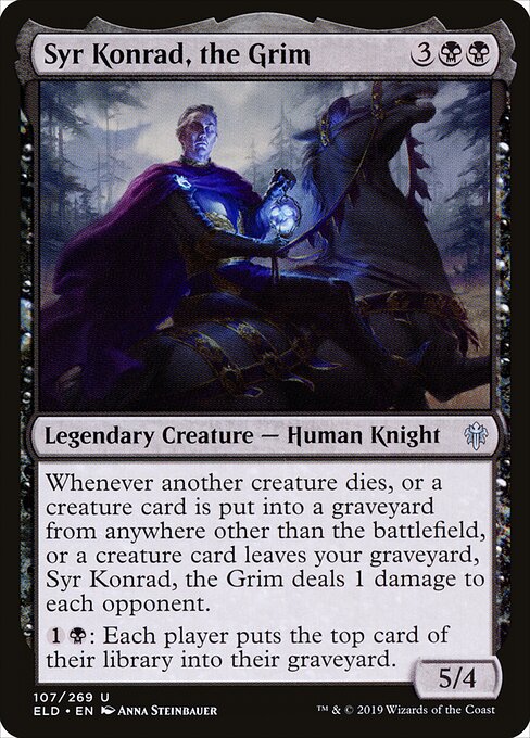 Throne of Eldraine - 107 - Syr Konrad, the Grim - Uncommon