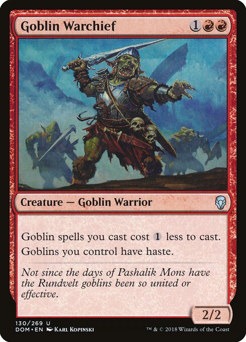 Dominaria - 130 - Goblin Warchief - Uncommon