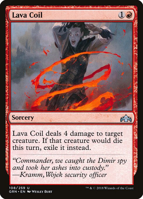 Guilds of Ravnica - 108 - Lava Coil - Uncommon