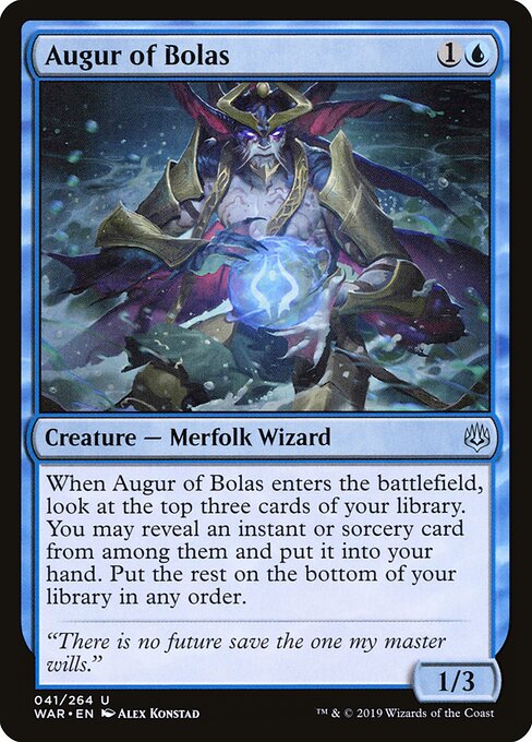 War of the Spark - 41 - Augur of Bolas - Uncommon