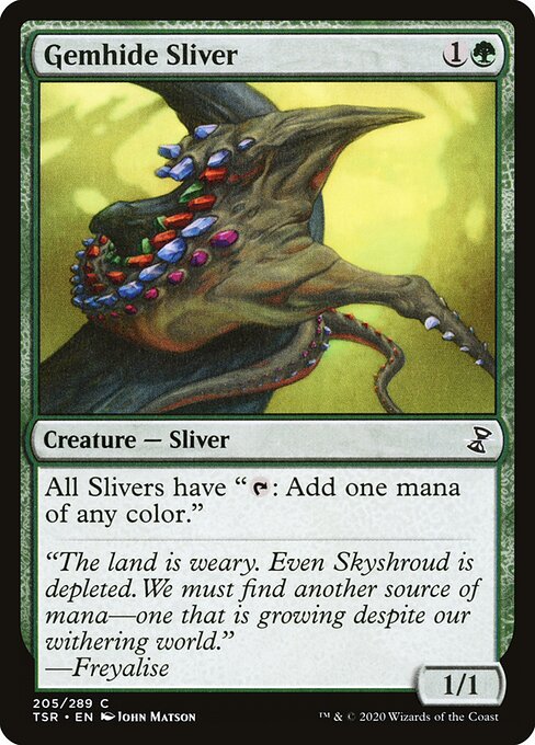 Time Spiral Remastered - 205 - Gemhide Sliver - Common