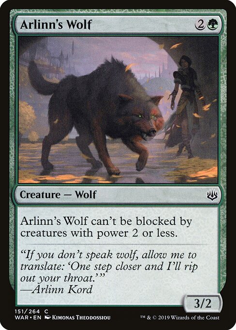 War of the Spark - 151 - Arlinn's Wolf - Common