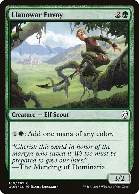 Dominaria - 169 - Llanowar Envoy - Common