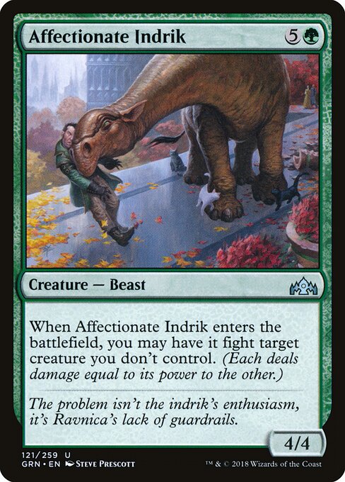 Guilds of Ravnica - 121 - Affectionate Indrik - Uncommon